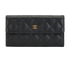 Chanel Long Wallet, &pound;495, Accessories, Black, Caviar Leather, Front view